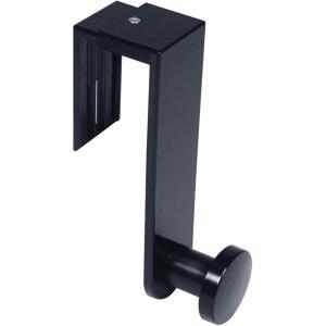 Storex Panel-Mounted Hook, Holds Up to 10 Pounds, Black, Case of 12 (STX70206B12C)