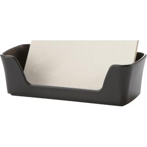 Storex Recycled Letter Tray, 15 x 9.25 x 3 Inches, Black, Case of 12 (STX70172U12C)(Business Card Holder)