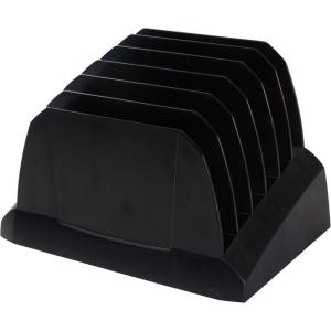 Storex Recycled Letter Tray, 15 x 9.25 x 3 Inches, Black, Case of 12 (STX70172U12C)(Vertical Sorter)