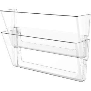 Storex Wall File, Letter Size, 13″ x 4″ x 7″, Clear(Clear)