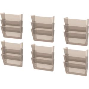 Storex Wall File, Letter Size, 13″ x 4″ x 7″, Clear(Unbreakable Smoke)