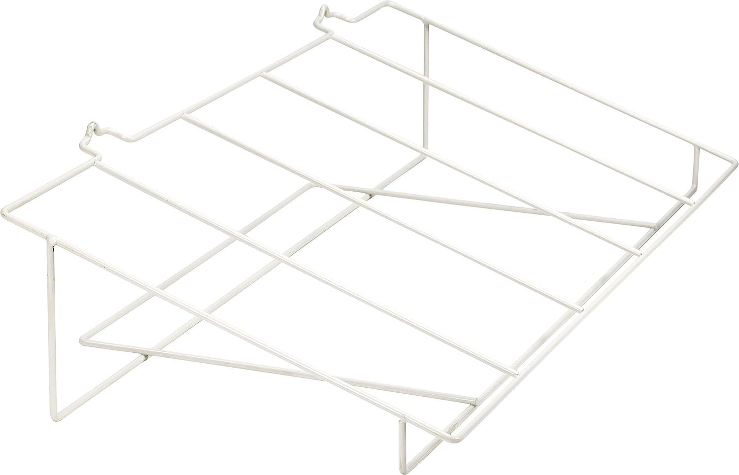 imageStorex 71151U01C Metal Shelf Rack Fits 5 Small Book Bins Bins Sold Separately WhiteWhite