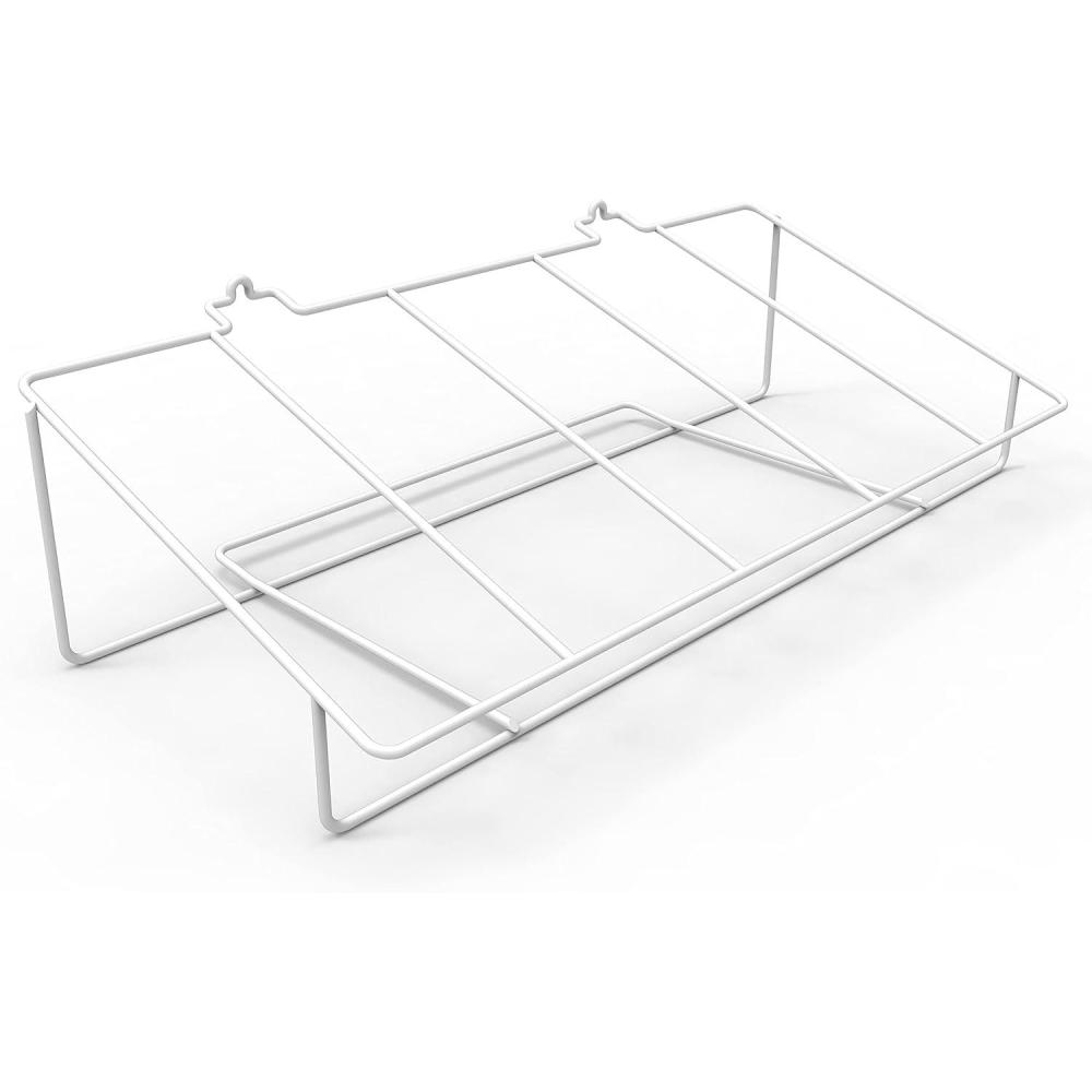 imageStorex 71151U01C Metal Shelf Rack Fits 5 Small Book Bins Bins Sold Separately WhiteWhite