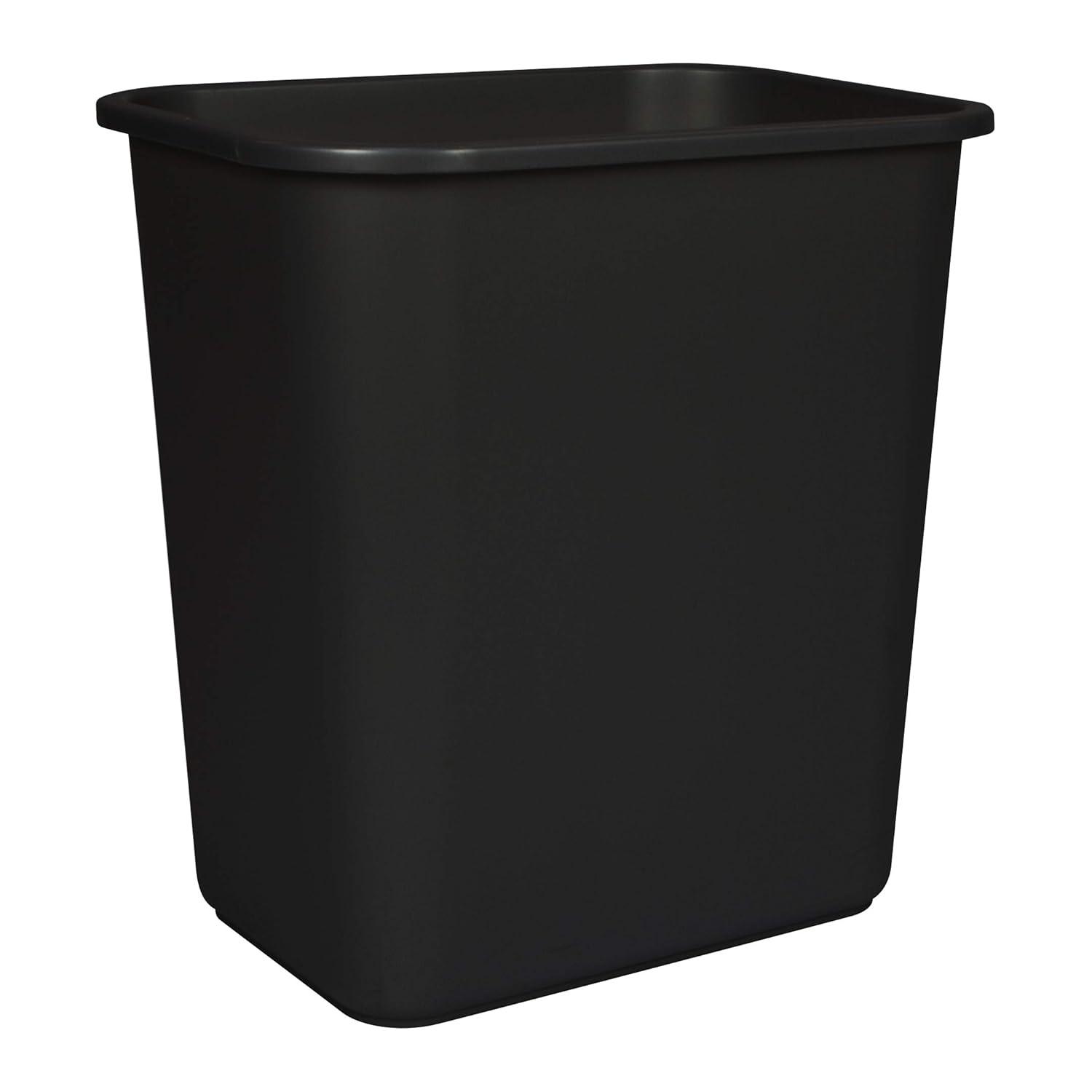 imageStorex 7 Gallon Trash Can Gray 6Pack BlackCase of 6