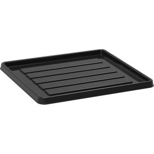 Storex School Locker – Office Cubicle Boot Tray, 12.38 x 11 x 0.8 Inches, Gray, 18-Pack (00803U18C)(Black)