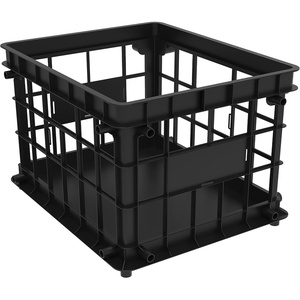 Storex Standard File Crate – Letter and Legal Document and Folder Storage, Black, 1-Pack (61659A03C)(Black)