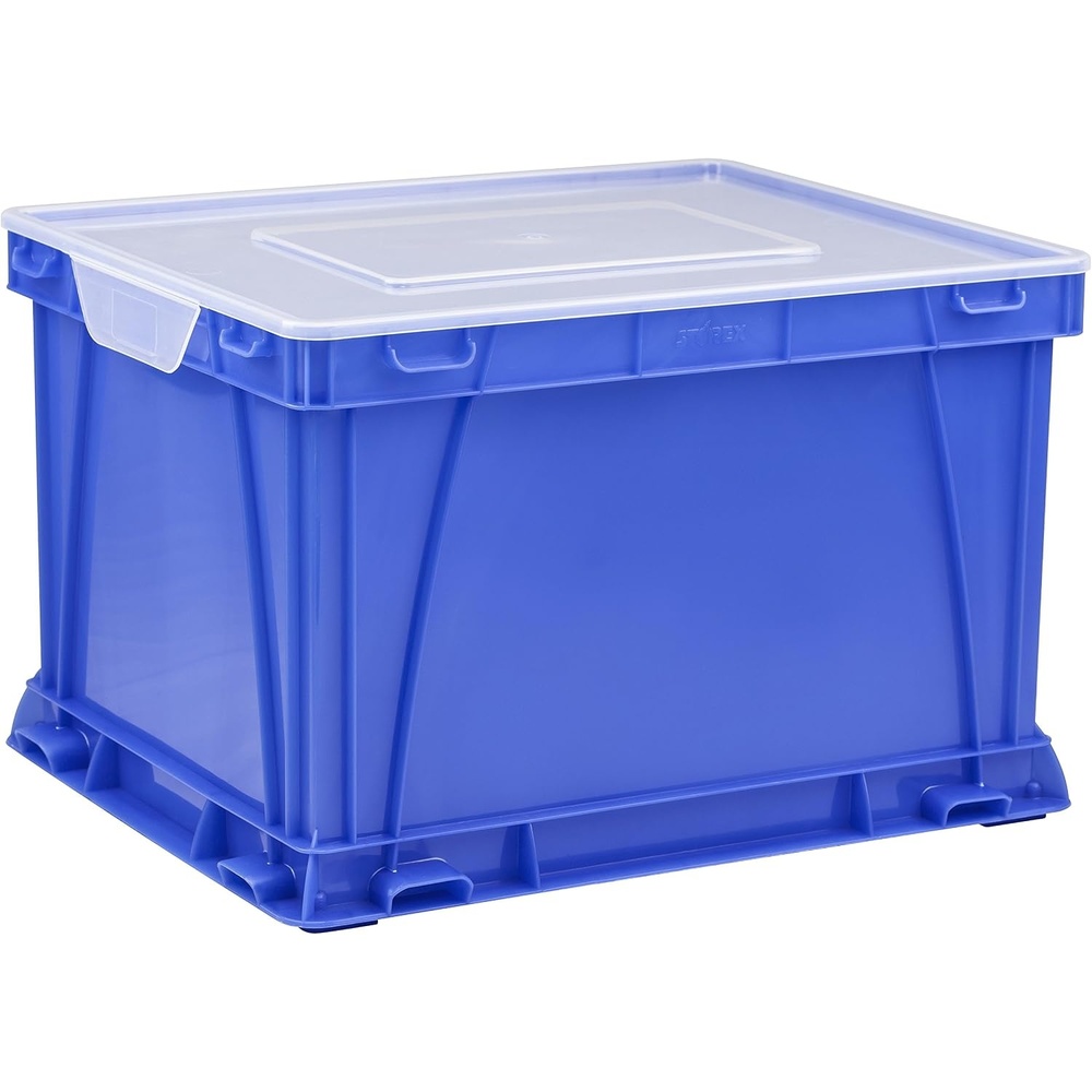 image:imageStorex Storage and Filing Cube 1725 x 105 x 1425 Inches RedClear 62002A03CBlueClear