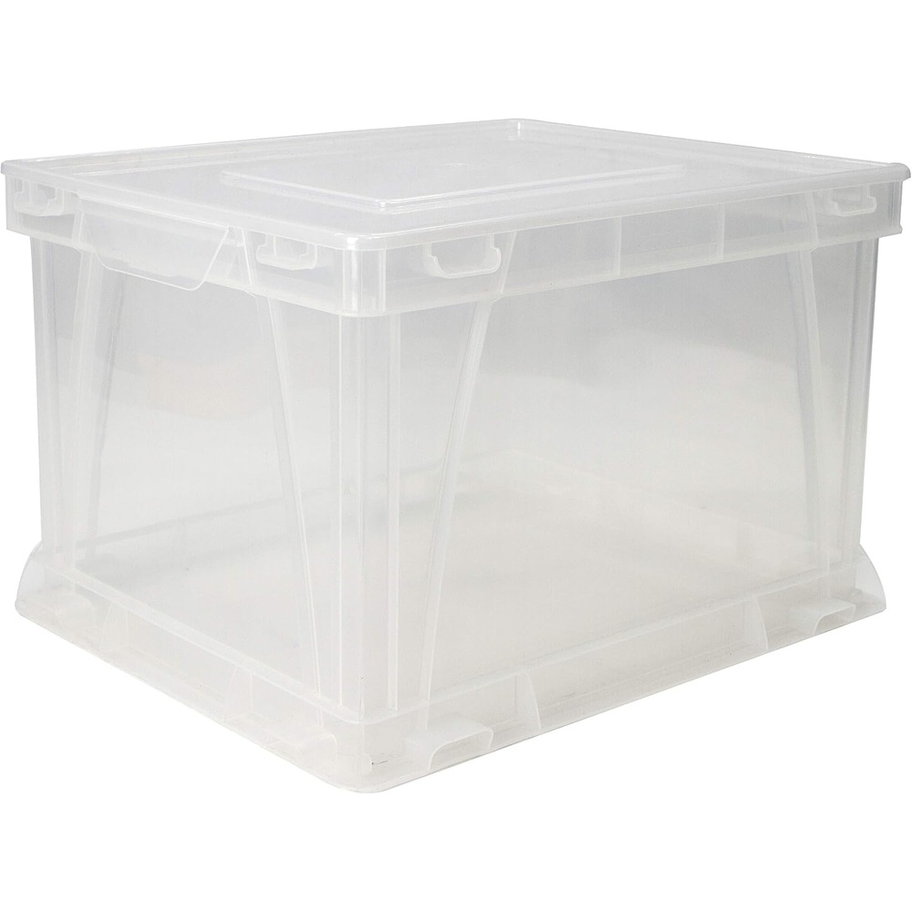 image:imageStorex Storage and Filing Cube 1725 x 105 x 1425 Inches RedClear 62002A03CClear