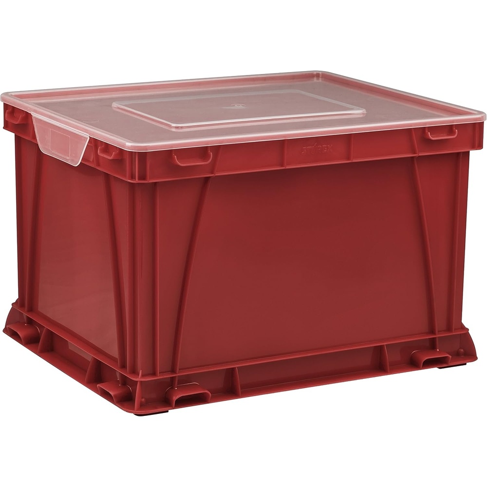 image:imageStorex Storage and Filing Cube 1725 x 105 x 1425 Inches School RedClear 62008A03CRedClear